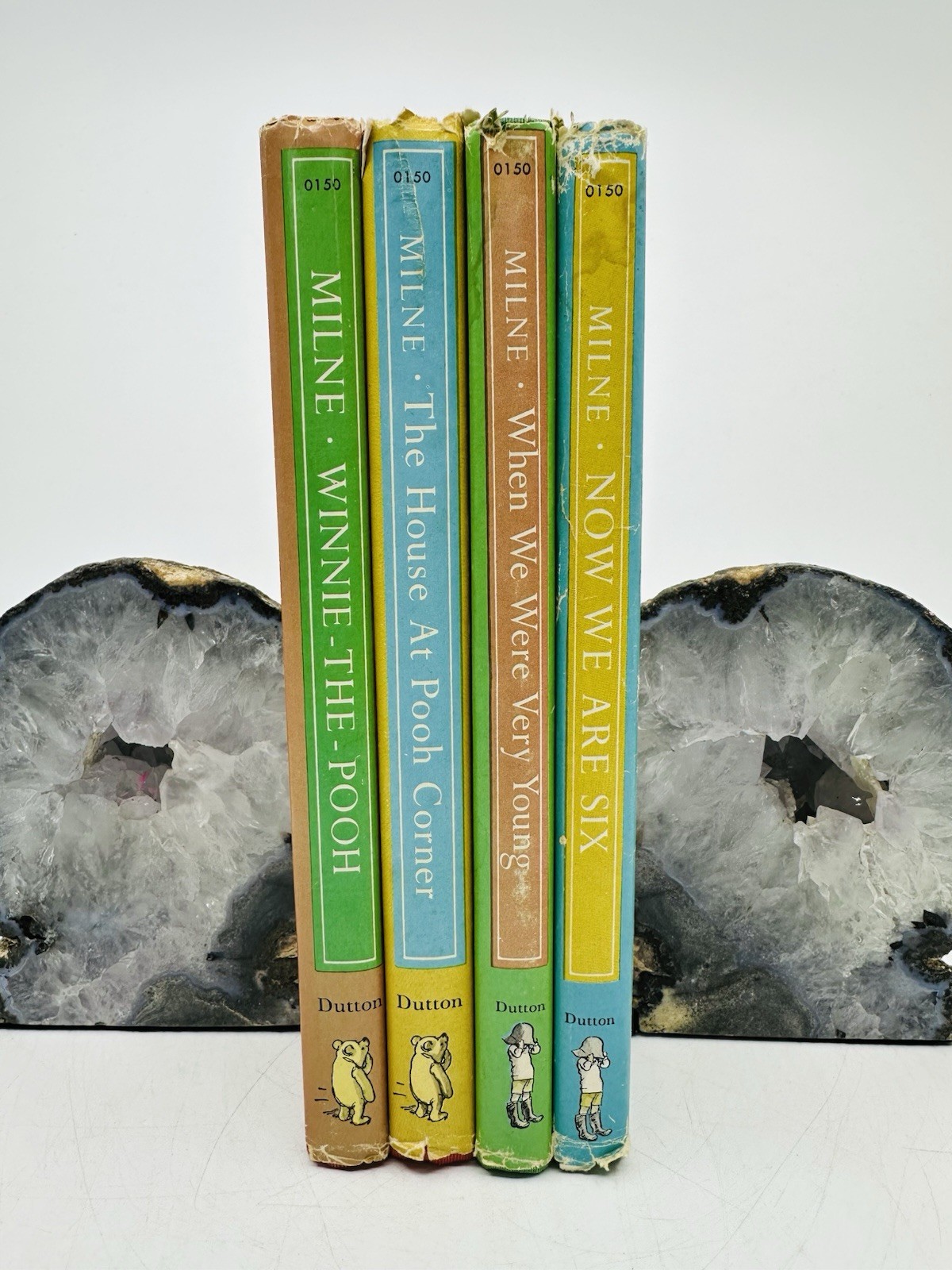 A A Milne Winnie The Pooh 4 Book Lot HC DJ Ernest H Shepard 1961 Set Illustrated