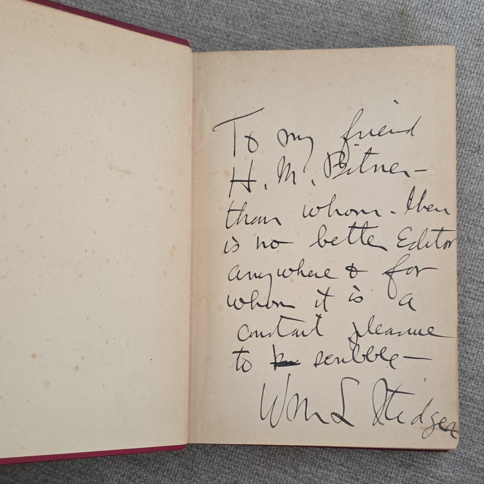 William L. Stidger Henry Ford The Man and His Motives 1923 Signed