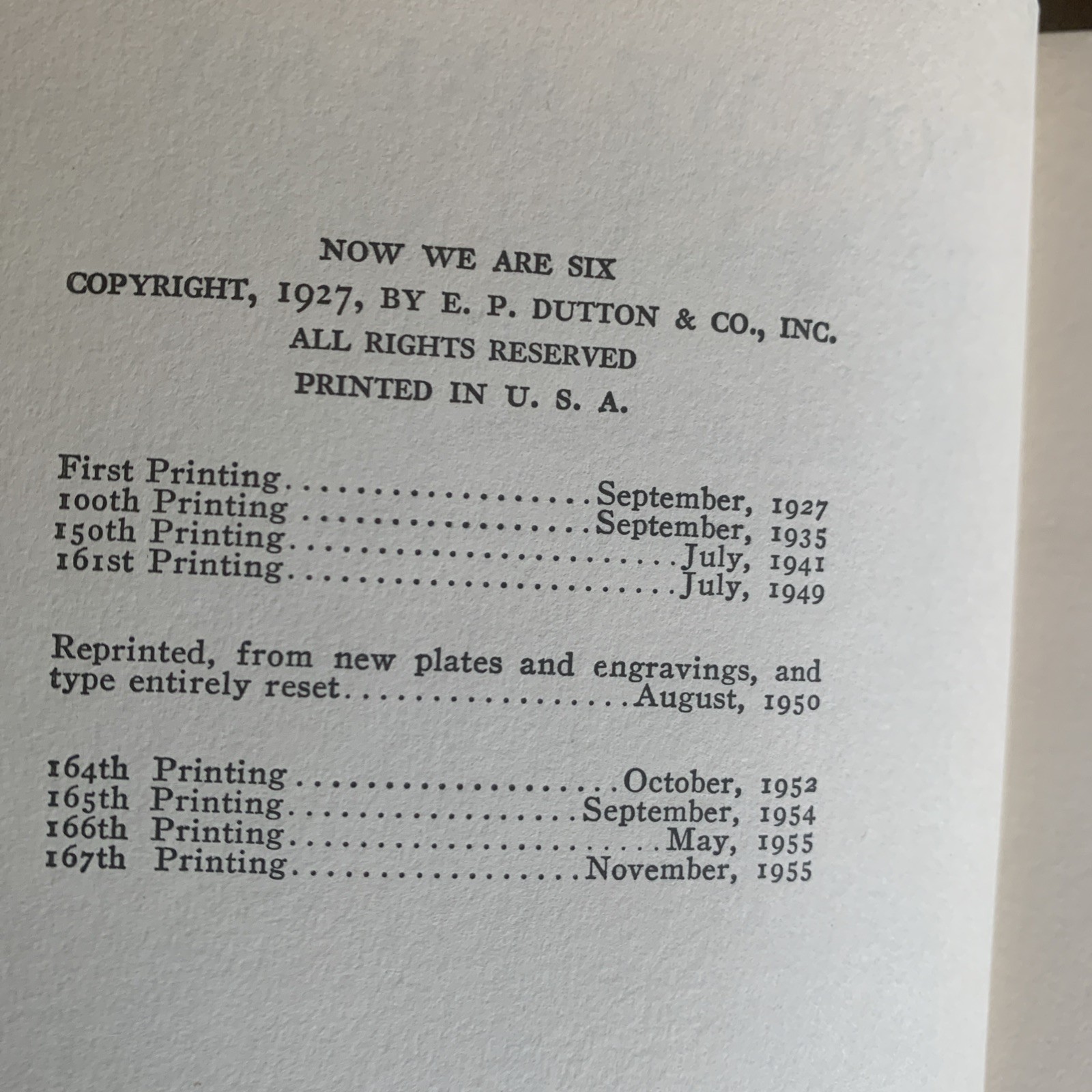 3- 1950 A A Milne Books Winnie the Pooh, Now We Are 6, When We Were Very Young