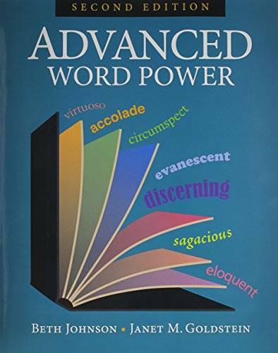 Advanced Word Power – Paperback By Beth Johnson – GOOD