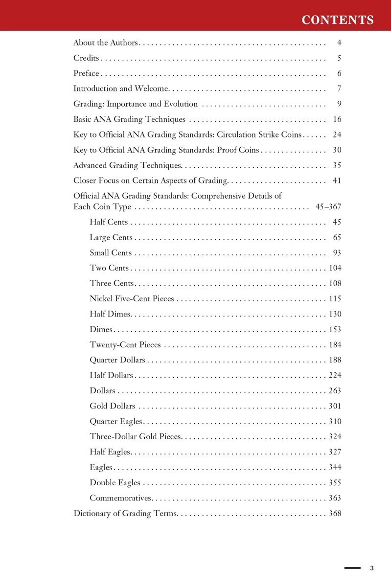 The Official ANA Coin Grading Standards for United States Coins New 2019 Edition