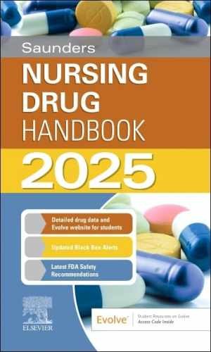 Saunders Nursing Drug Handbook 2025 – Paperback, by Kizior BS RPh – Acceptable n