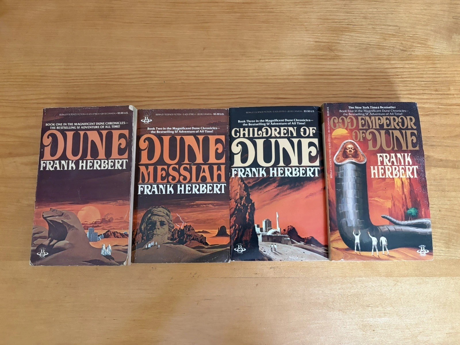 The Dune Collection Box Set 1984 Berkeley Edition Frank Herbert – 4 Books Set