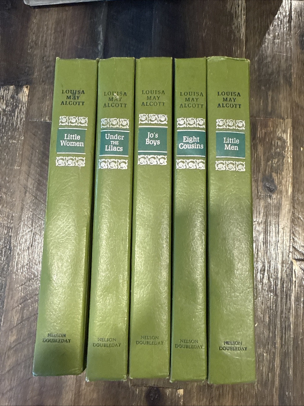 Vintage Louisa May Alcott 5 Book Hardcover Set Little Women Little Men Jo’s Boys