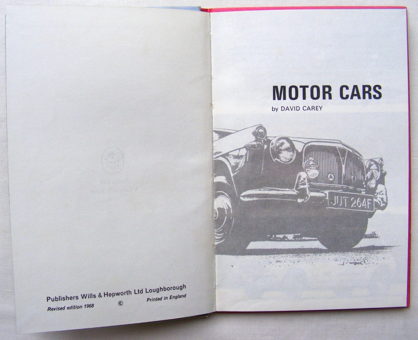 Ladybird Book – Motor Cars -Recognition-Series 584 – Good/Very Good +FREE COVER+