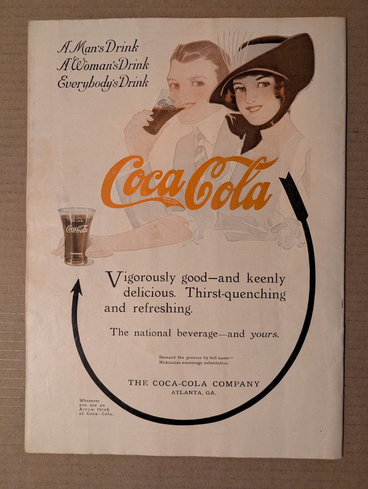 Lot of 10 MODERN PRISCILLA 1914 magazine COKE Coca-Cola AD-CREAM OF WHEAT