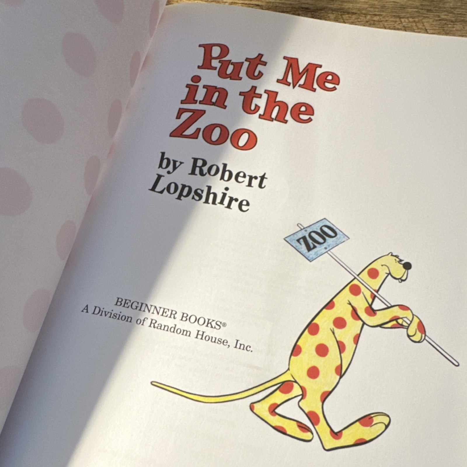 Put Me in the Zoo & Big Blue Beginner Books Hardcover Ages 4-8