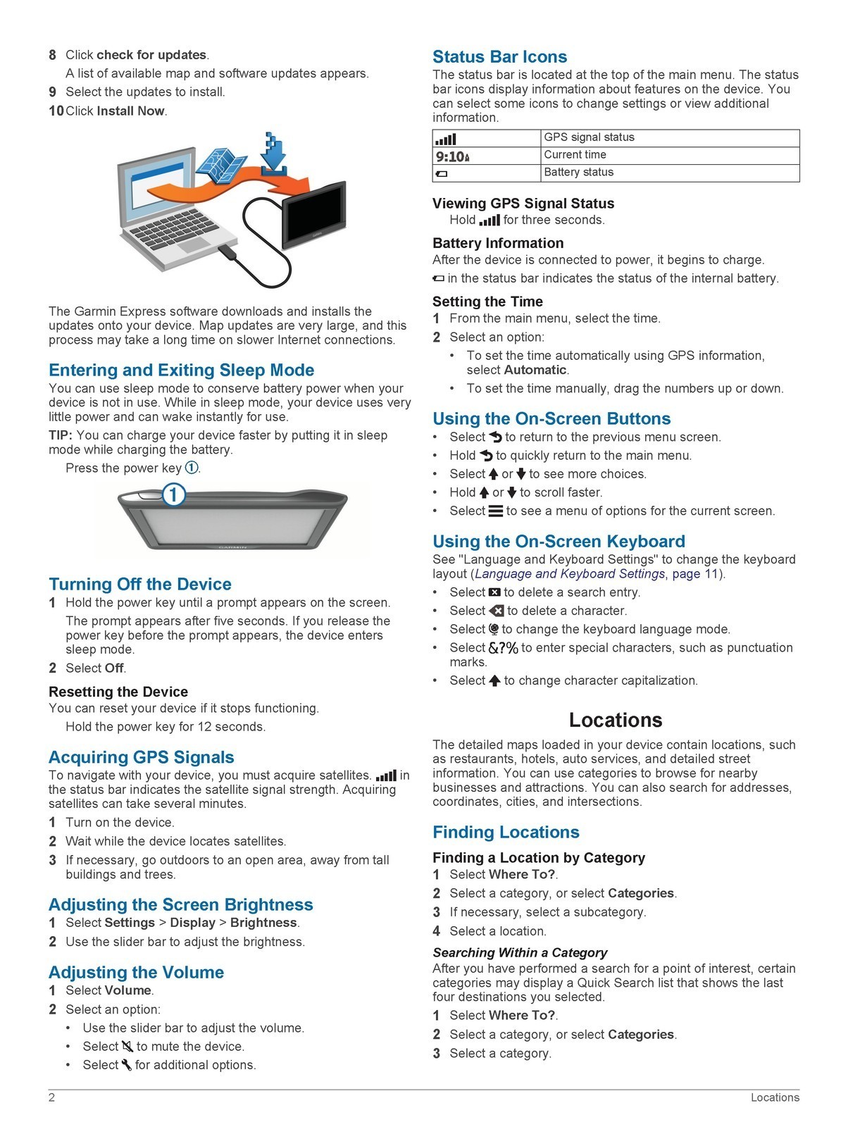 GARMIN Nuvi 57 58 67 68 Owners Manual – RUGGED WIRE BIND – PROTECTIVE COVERS
