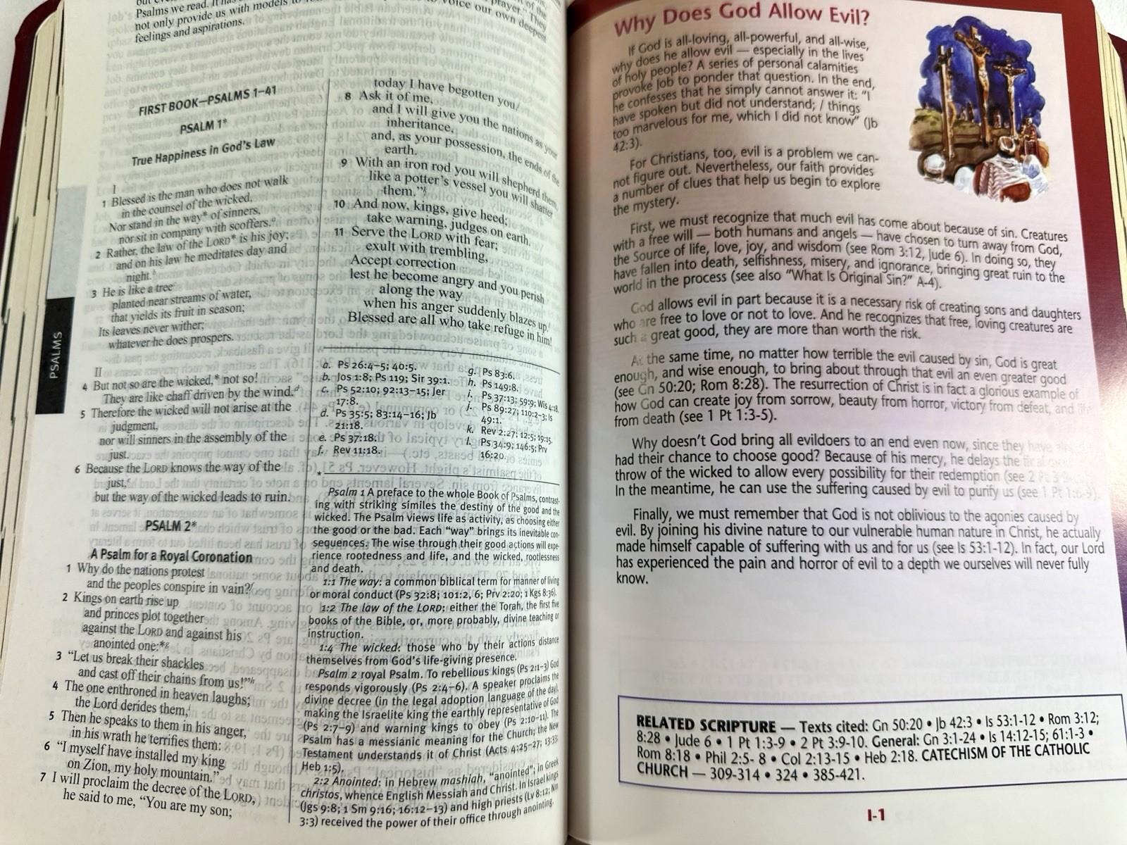 The New Catholic Answer Bible NAB Revised Edition Red Faux Leather Flexibound
