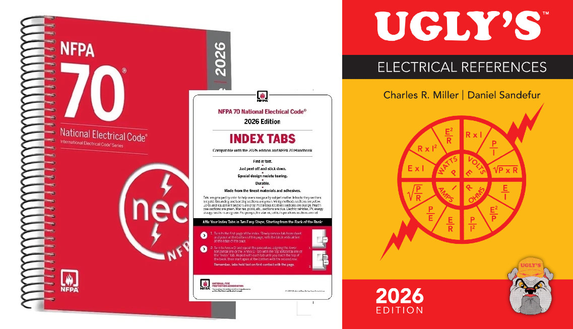 NFPA 70 NEC 2026 Spiral + Index Tabs + Ugly 2026 Limited Stock