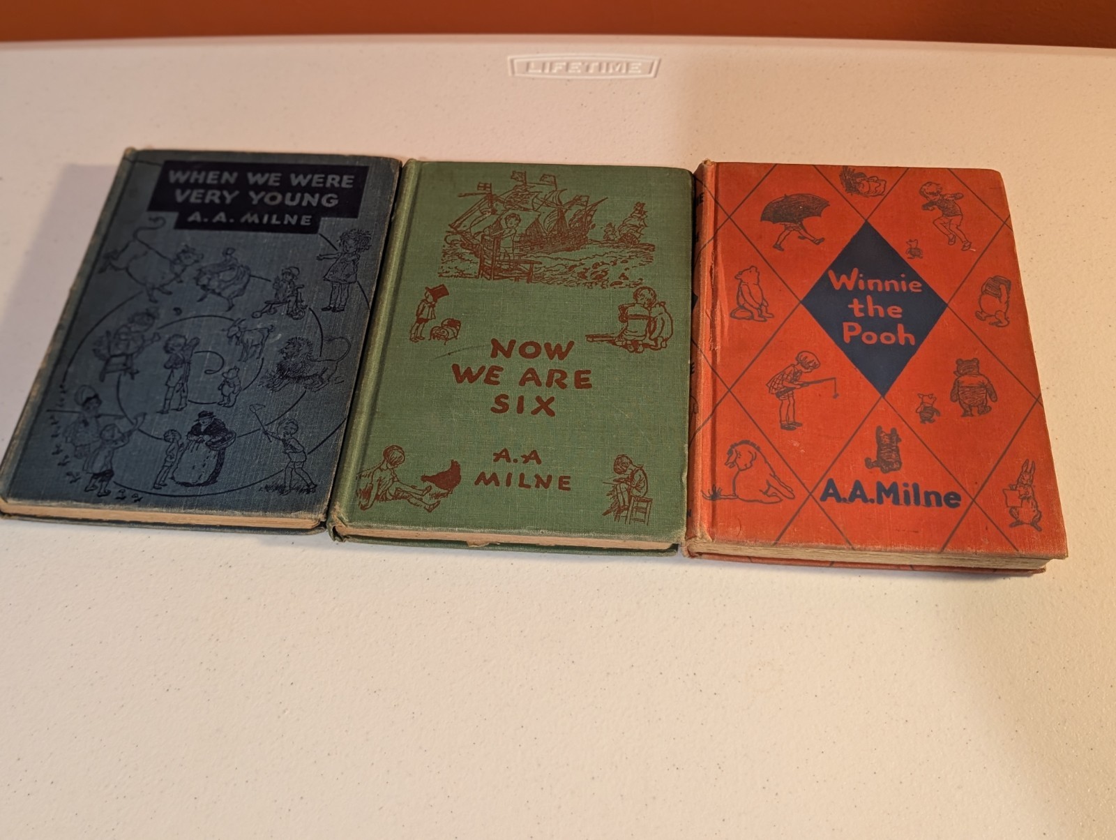 Lot 3 A A Milne Now We Are Six When We Were Very Young Winnie The Poo Antiques!!