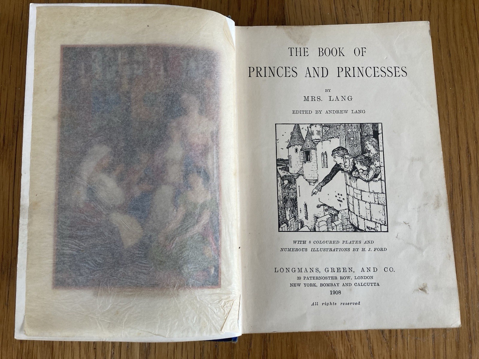 Princes and Princesses. Edited by Andrew Lang. Illus by Henry Ford. 1908 1st Ed.