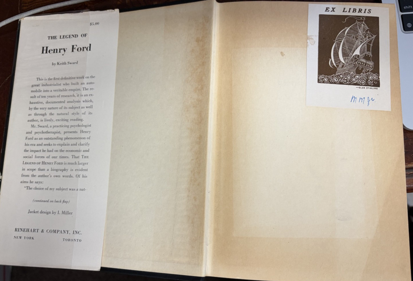 The Legend of Henry Ford by Keith Sward HBDJ 1948 1st Printing