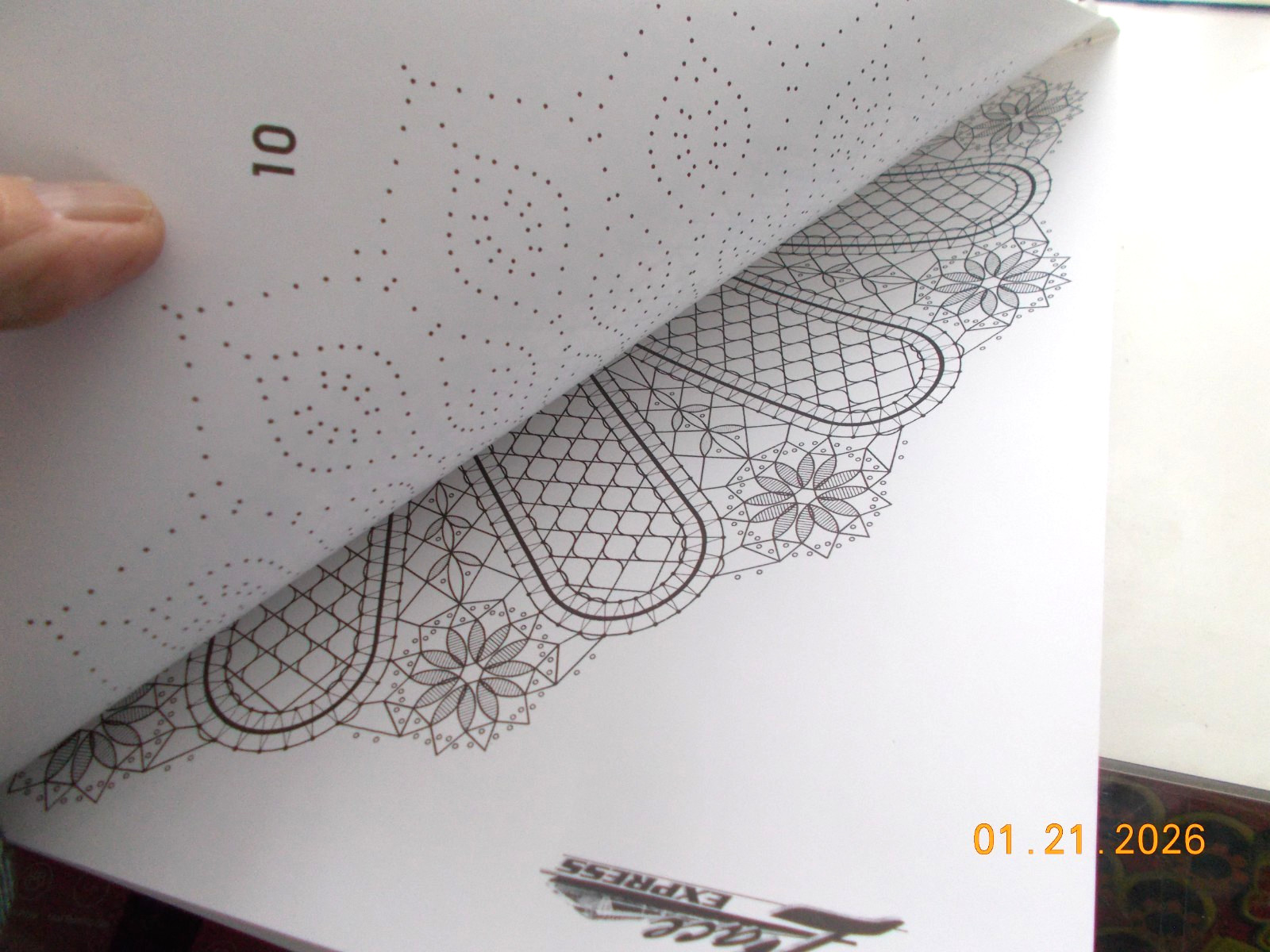First Issue of Lace Express Magazine with Lace Photos & Patterns, 1997, 47 pages