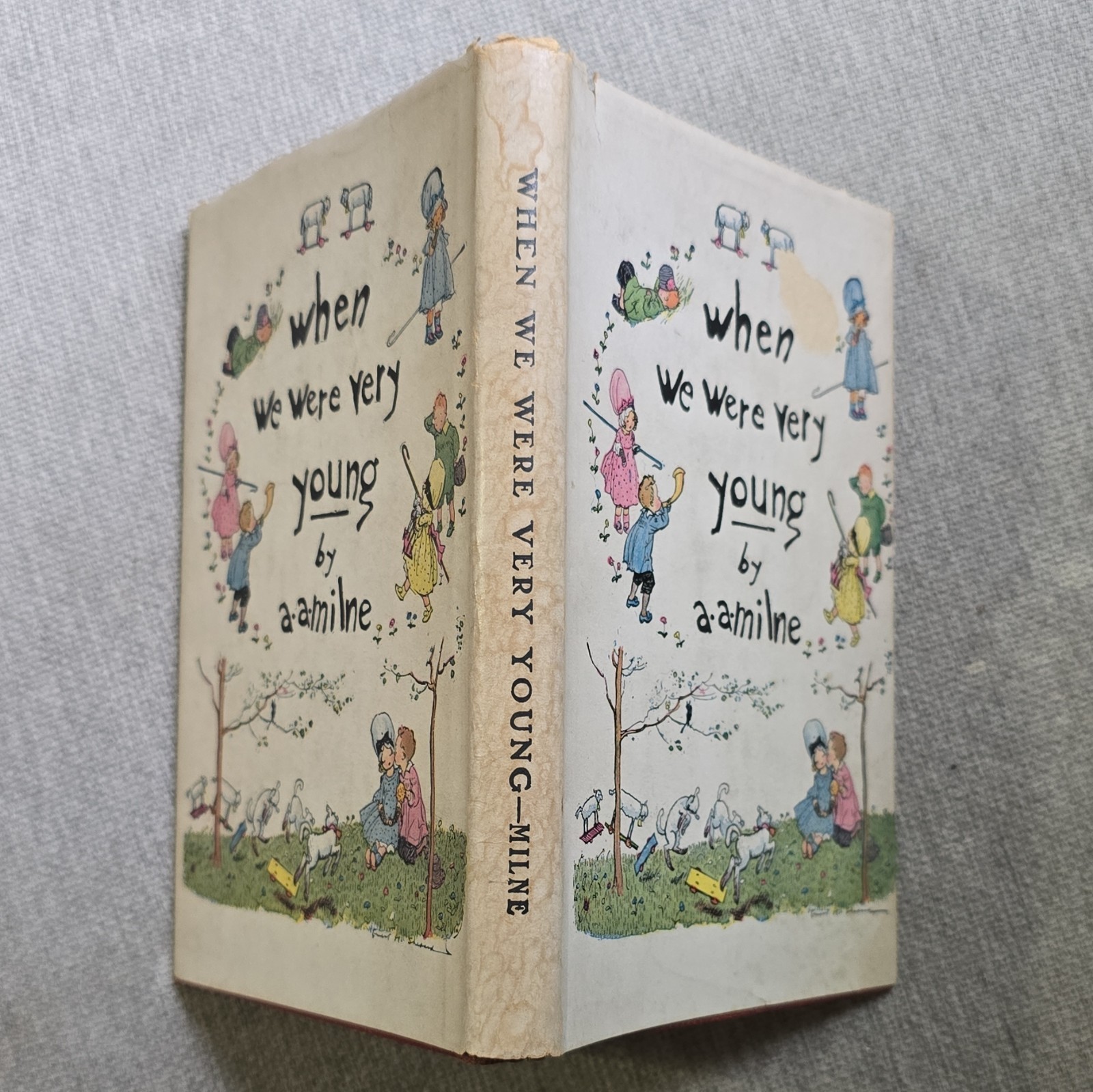 A. A. Milne When We Were Very Young 1924 E. P. Dutton HC DJ Illus