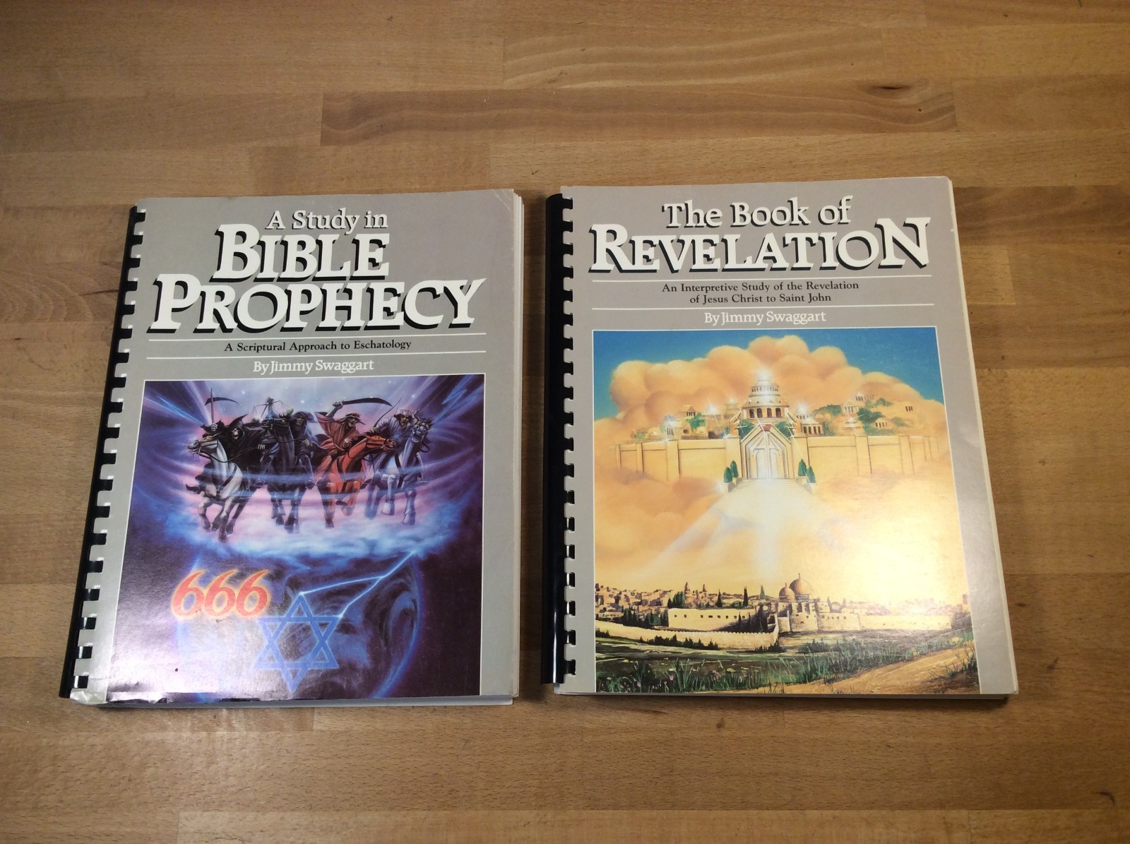 Lot of 2 Jimmy Swaggart Books, Study in Bible Prophecy, The Book of Revelation