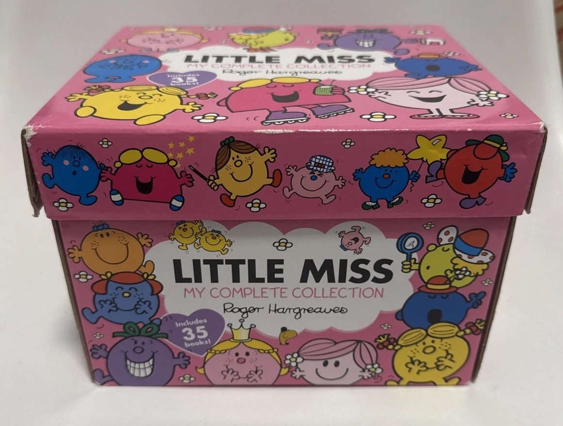 Little Miss Complete 35 Book Collection Box Set Roger Hargreaves Kids Gift