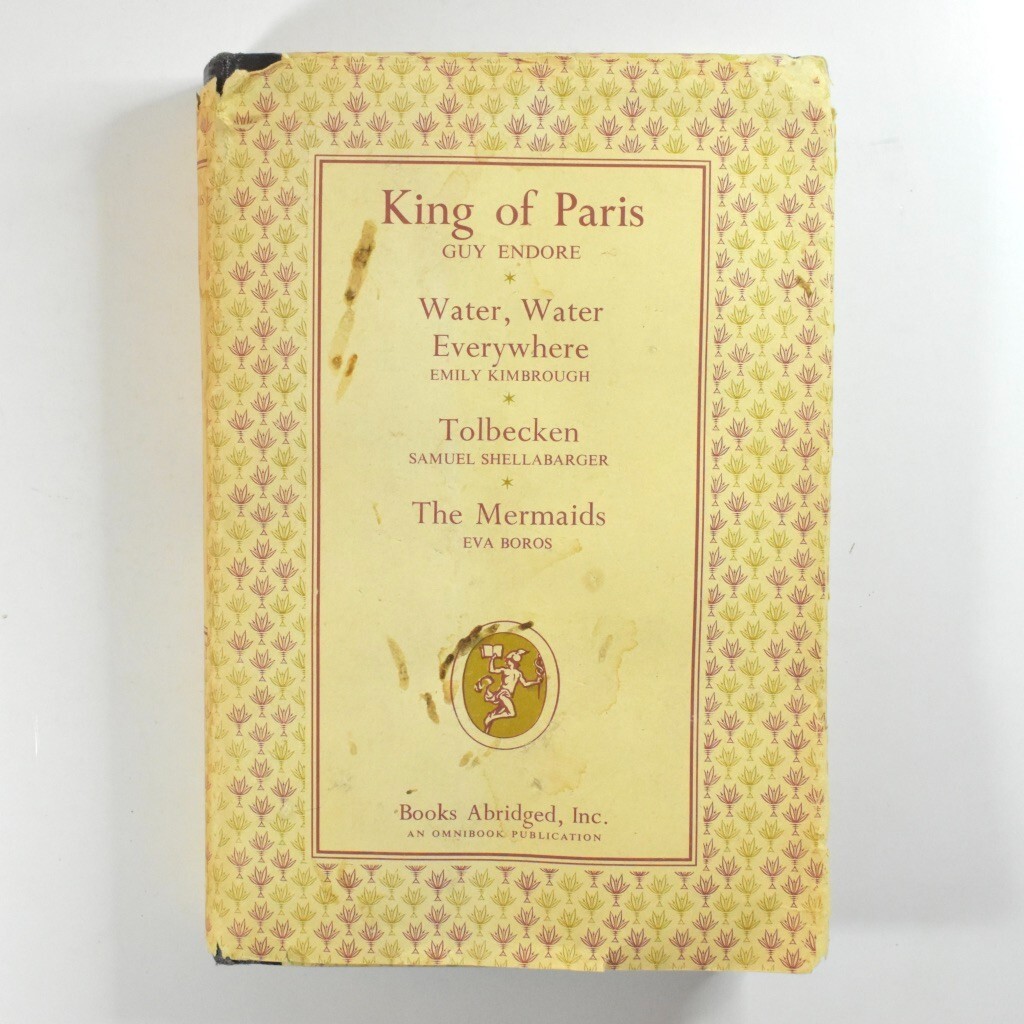 Books Abridged 4 in 1 – King Of Paris, Tolbecken, Etc. 1956 Hardcover Vintage