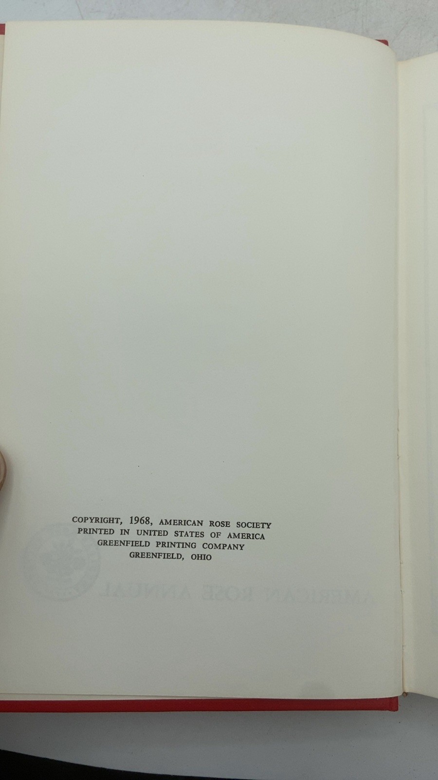 American Rose Annual 1968 O. Keister Evans, Jr., Editor Hardcover 1968