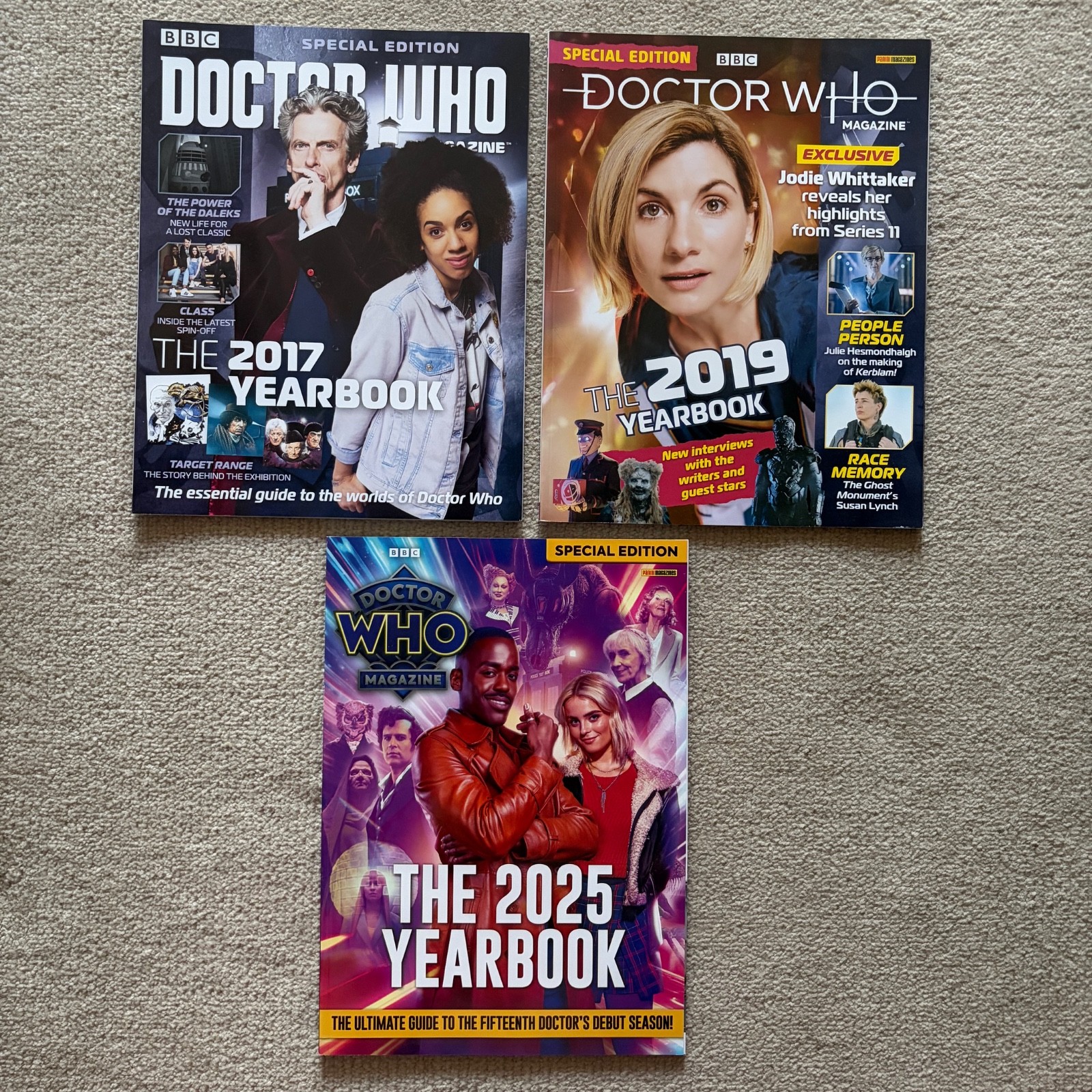 BBC Doctor Who Magazine – Special Edition – Yearbook Job Lot – 2017 2019 2025
