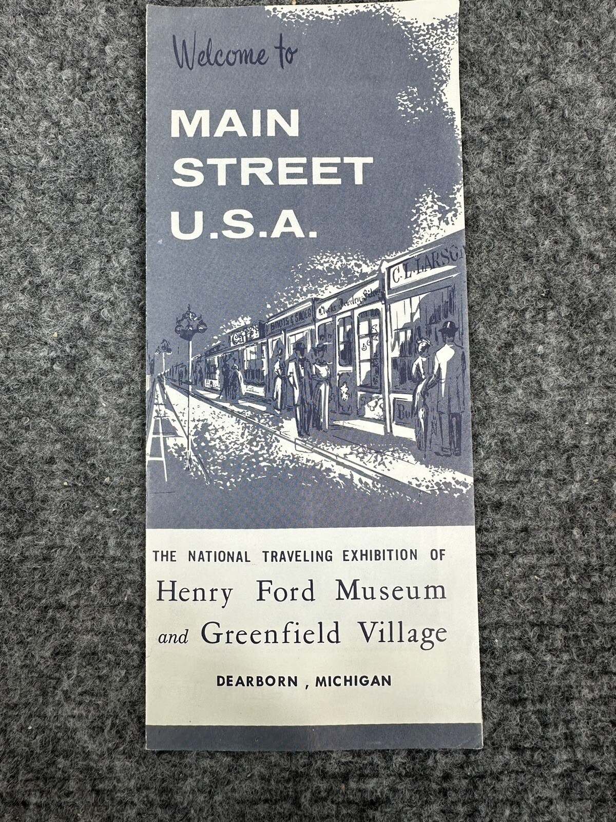 Vintage Tri-Fold Pamphlet Brochure Henry Ford Museum & Greenfield Village
